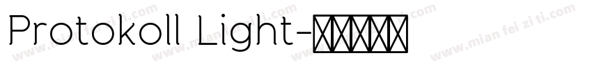 Protokoll Light字体转换